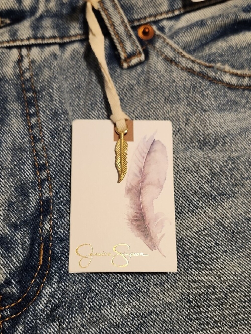 Jessica Simpson Light Washed Distressed Boyfriend Jeans - Picture 13 of 15